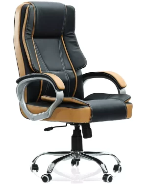 Chair Garage Black High Back Leatherette Office Chair CG157