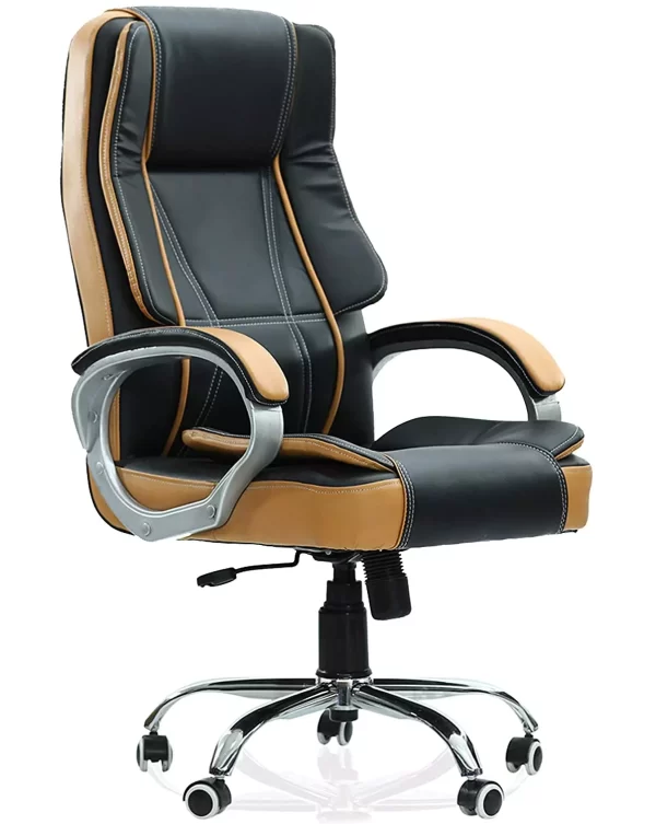 Chair Garage Black High Back Leatherette Office Chair CG157