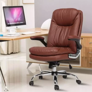 Mezonite High Back Brown Leatherette Office Executive Chair KI748